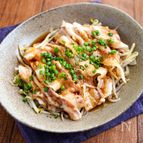 【もやしと豚肉のポン酢レンジ蒸し】シャキシャキもやし♬︎