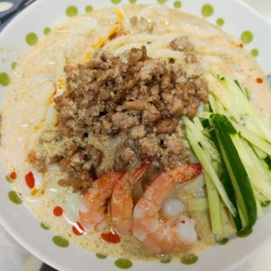 もんぶらん°・*:.。.☆の作ってみた!投稿(【ヘルシ〜！豆乳担々冷やしうどん】レンジで簡単にできる◎)