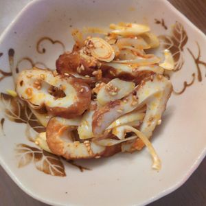たりおの作ってみた!投稿(爆速３分おかず【ちくわとねぎのラー油和え】)