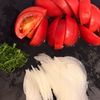 【夏野菜たっぷり】トマトと新生姜の甘酢漬けの工程1