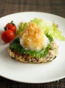 お盆の精進料理に♪肉なし！大豆ハンバーグのおろしポン酢がけ