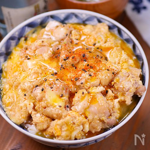 極とろ卵と濃厚チーズの🤭💕親子丼スペシャル🍚