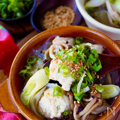 【白菜と鶏団子のおかずスープ】コレ1品でOK!食べるスープ
