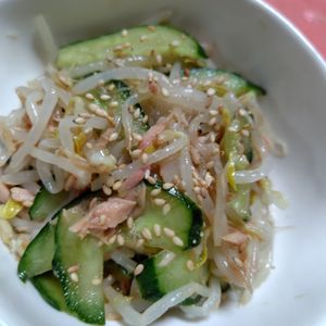 コスモスの作ってみた!投稿(【もやしときゅうりの旨だれナムル】無限に美味しい…簡単副菜♡)