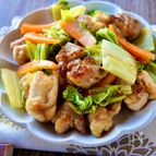 【鶏肉と白菜のヘルシー炒め】優しい和風味が美味しい😋