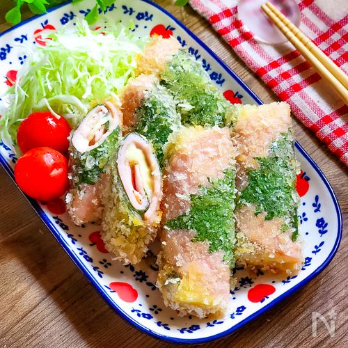サクうま！大葉チーズのロールハムカツ