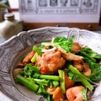 市販の焼き鳥で簡単野菜炒め