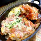 【スーパーの惣菜アレンジ】フライのトマトソースチーズ焼き
