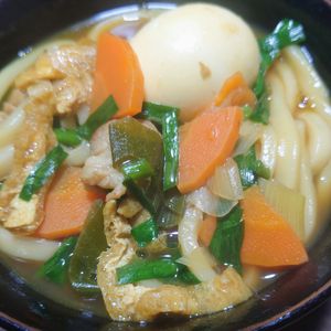 kkkkの作ってみた!投稿(ルウ＋めんつゆでお手軽に♡『出汁薫る絶品カレーうどん』)