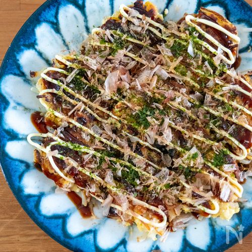【材料たった４つだけ！包丁いらず！】もやしお好み焼き風