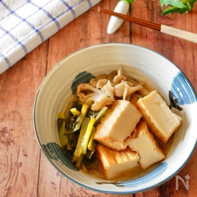 『⏰所要時間15分♡』厚揚げときのこの甘辛煮