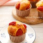 いちごチョコマフィン♡ホットケーキミックスで簡単！