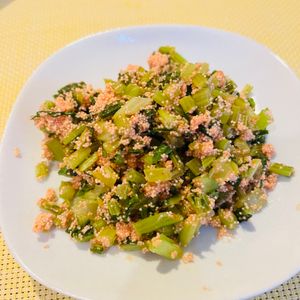 金の作ってみた!投稿(カブの葉〜明太バター炒め〜)