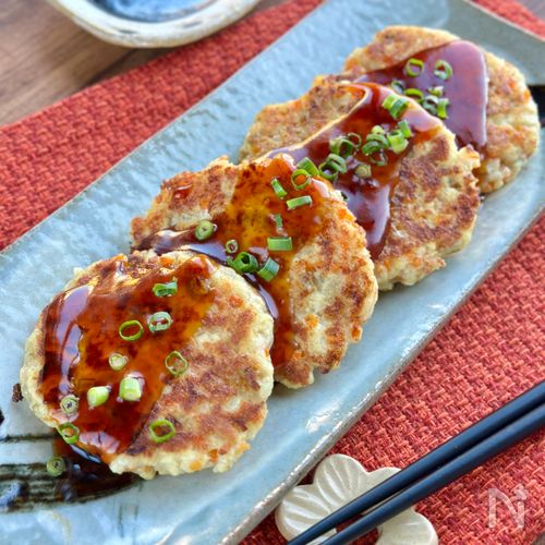 ごぼう香る♪豆腐の照り焼きハンバーグ【お肉なしでも大満足！】