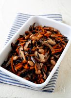 食物繊維たっぷり!【ひじきと大豆の煮物】植物油・砂糖不使用