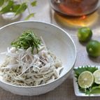 ささみと大葉のすだち蕎麦