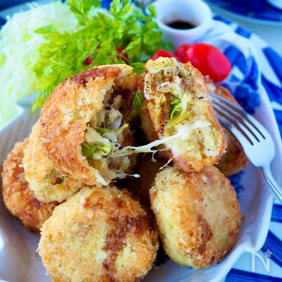 【酢キャベツが変身】キャベツたっぷりチーズ入りメンチカツ