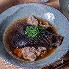 【なすと豚肉のつけそうめん】ひやあつ♪