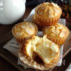 生クリームで作る米粉マフィン。