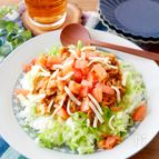 【豚こまタコライス】冷蔵庫にある食材で♡