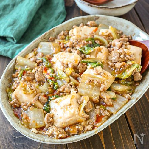 【白菜と豆腐のそぼろあん】丼にしても最高！10分でできる！