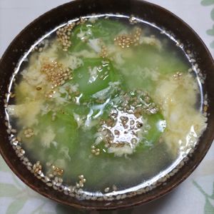 KUMIKOの作ってみた!投稿(ブロッコリーの茎とたまごのスープ)