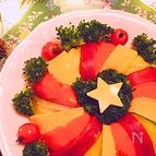 クリスマス♪リースのちらし寿司