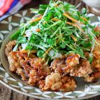 【豚こま唐揚げ】～たっぷり野菜おろし添え