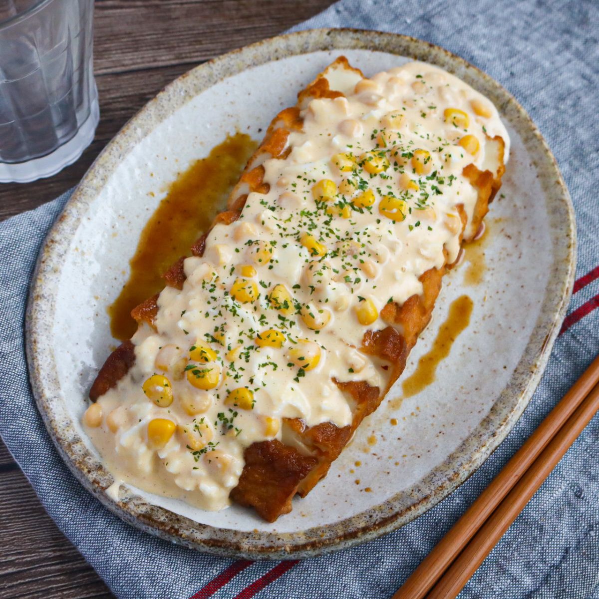 甘酢厚揚げのコーンタルタルかけ | レシピサイトNadia