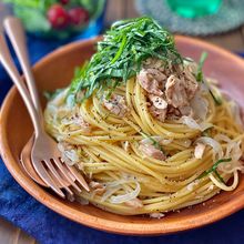 ランチ格上げ！大葉とツナの和風パスタ