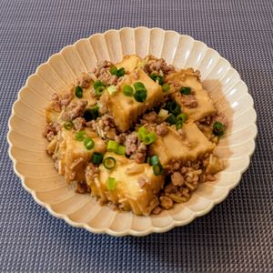 𝔂𝓾𝓶𝓲🍓の作ってみた!投稿(【えのきでカサ増し厚揚げピリ辛炒め】少ないお肉で満足おかず)