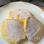 ふわふわ口溶け♡米粉のスフレパンケーキ