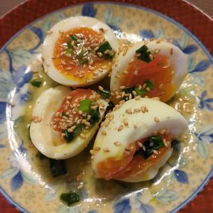 たりおの作ってみた!投稿(【保存版‼️失敗しないゆで卵】やみつきになるねぎ塩味玉)
