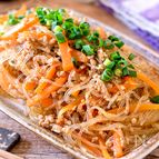 【にんじんと春雨のそぼろ炒め】夫絶賛のチャプチェ風おかず！
