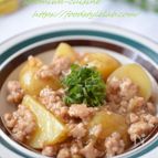 ほっこり美味しいおかず♡豚ひき肉で簡単肉じゃが