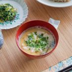 【白だし香る和風豆乳スープ】調味料いらず♪5分で♪