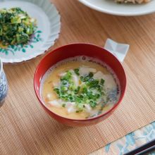 【白だし香る和風豆乳スープ】調味料いらず♪5分で♪