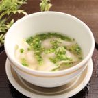 レンジで簡単！餃子スープ