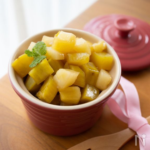 りんごとさつまいものバターメープル風味【簡単おやつ・アレンジ