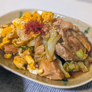 莉子の作ってみた!投稿(【鶏むね肉とキャベツのふわとろ卵いため】)