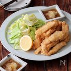 鶏胸肉のスティック唐揚げ。
