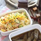 ２段調理で同時に２品完成!ポテトサラダ＆ごぼうの煮物