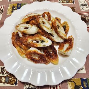ナムディの作ってみた!投稿(【米粉でサクッと軽い！揚げないちくわの磯辺焼き】)
