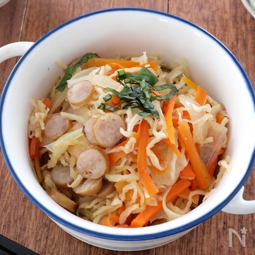 【レンジで簡単】ウィンナーの洋風切干大根
