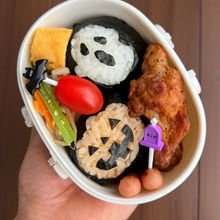 コツあり！ハロウィンおにぎり弁当