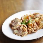 こま切れ肉と野菜の含め煮