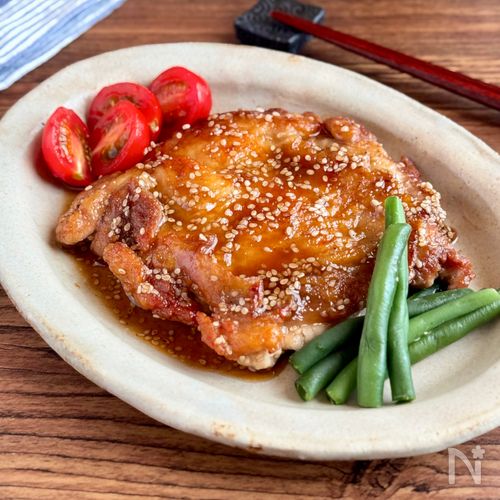 ガッツリ!カリッと香ばしい【和風チキンステーキ】