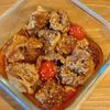 るぅの作ってみた!投稿(【豚こまと湯むきトマトの酢豚風】食材2つでパパッと完成!)