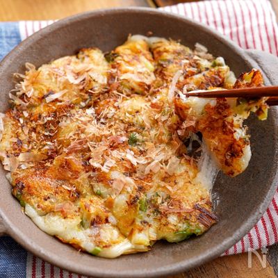 【お餅とネギのチーズお焼き】こんがりカリッもちっ☆香ばしい♪