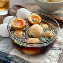 ご飯に合う！【半熟卵のニラ醤油漬け】